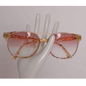 1970s Clear Pink Fade Prescription Sunglasses
